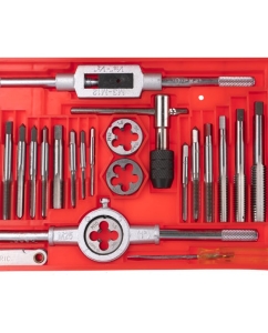 Купить Набор резьбонарезного инструмента 40 предметов, в пластиковом боксе ЗУБР 2810-H40_z01  в E-mobi