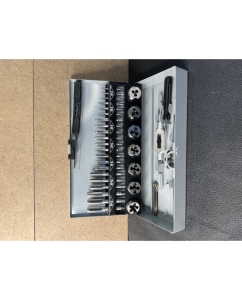 Купить Набор плашек и метчиков из 32 предметов (М3-М12, металлический кейс) Техносталь t207032  в E-mobi