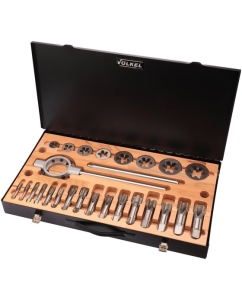 Купить Набор метчиков и плашек VOELKEL G(BSP) 1/8 -1.0 HSS-G 32пр V48021  в E-mobi