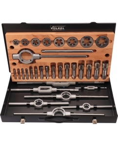 Купить Набор метчиков и плашек VOELKEL G(BSP) 1/8 -1.0 HSS-G 32пр V48021  в E-mobi