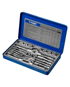 Купить Набор метчиков и плашек, сталь Р6М5, 24 предмета ЗУБР "ПРОФЕССИОНАЛ" 28110-H24  в E-mobi