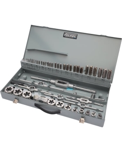 Купить Набор метчиков и плашек VOELKEL M3-M20 HSS-G 56 предметов V49201  в E-mobi