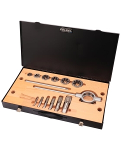 Купить Набор метчиков и плашек VOELKEL NPT 1/8-1.0 HSS-G 20пр V48025  в E-mobi