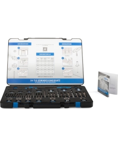 Купить Набор ручных метчиков и плашек GSR DIN 352/ 25x9 M3-M12 54 предмета + свёрла под резьбу HSSG 08333800  в E-mobi