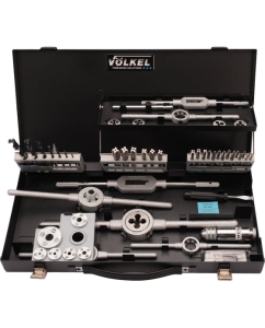 Купить Набор метчиков и плашек VOLKEL M3-M12 HSS-G 52 предмета V49106  в E-mobi