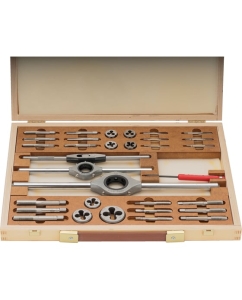 Купить Набор метчиков и плашек Bucovice Tools M1-D M3-M12 HSS 34пр 340122  в E-mobi