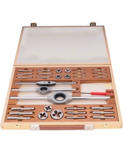 Купить Набор метчиков и плашек Bucovice Tools M1-DIN M3-M12, HSS, 34пр 340128  в E-mobi