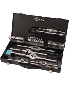 Купить Набор метчиков и плашек VOLKEL M3-M12 HSS-G 37 предметов V49107  в E-mobi