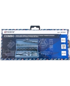 Купить Набор трехпроходных метчиков и круглых плашек THORVIK COMBO М3-М12, HSS-G, 32 предмета MTDS32 52887  в E-mobi