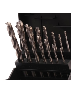 Купить Набор метчиков машинных спиральных VOLKEL M3-M12 HSSE DIN371/376 (+ сверла) 14пр V47847  в E-mobi