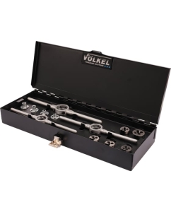 Купить Набор плашек VOLKEL М3-М12 DINEN22568 HSS-G 19 предметов V49599  в E-mobi