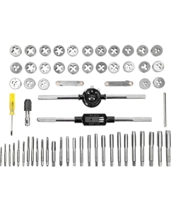 Купить Набор метчиков и плашек AV Steel 60 предметов, М3-М12, 1/4"-1/2" в металлическом кейсе AV-921215  в E-mobi