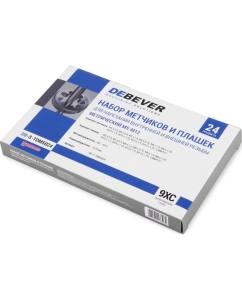 Купить Набор метчиков и плашек Debever Machining Solutions М5 - М12, 24 предмета, метрическая резьба DB-S-TDM5024  в E-mobi