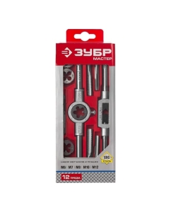 Купить Набор с металлорежущим инструментом 12 предметов (М6-М12) Зубр 28121-H12  в E-mobi
