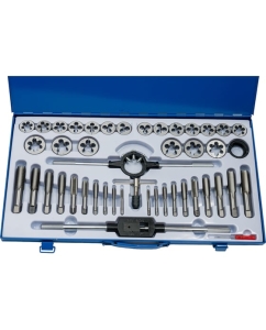 Купить Набор для нарезания резьбы БМ 45 предметов, металлический футляр 650145  в E-mobi