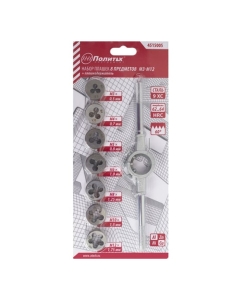Купить Набор плашек Политех М3-М12, + плашкодержатель, 8 предметов 4515005  в E-mobi
