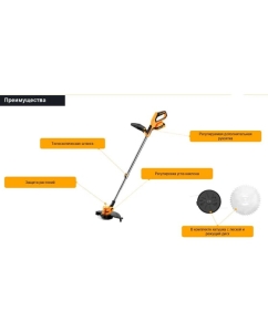 Купить Триммер садовый аккумуляторный DEKO DKTR21 Max 1x3.0 Ач 063-4231-1  в E-mobi
