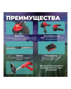 Купить Аккумуляторный триммер WORTEX TB 3018-1 ALL1 0333242  в E-mobi
