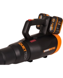 Купить Воздуходувка аккумуляторная бесщеточная WORX 40В, 4 Ач х2, двойное ЗУ 2x1A WG581E  в E-mobi