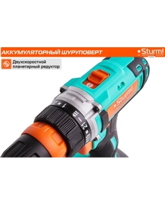 Купить Аккумуляторная дрель Sturm 18 В, 1BatterySystem, 2 акк. 2,0Ач,съемный патрон, кейс CD3618T  в E-mobi