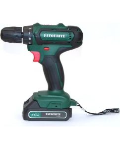 Купить Аккумуляторная дрель-шуруповерт FAVOURITE li-ion, 21 В, 2 Ач, 30 Нм, 0-350/0-1350 об/мин, 18+1, кейс в комплекте: ЗУ, 2 АКБ, 2 Ач, ne battery system OBS 21 DC SET  в E-mobi