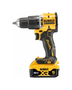 Купить Аккумуляторная ударная дрель-шуруповерт DEWALT 18 В, 1650 об/мин, 28050 уд/мин, с 2 АКБ 5 Ач и ЗУ, в кейсе TSTAK DCD100YP2T  в E-mobi