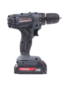 Купить Аккумуляторная дрель-шуруповерт ПОБЕДА ДА-20/1 Ли, 20В, 2,0Ач, 1 АКБ, 38Нм, кейс 180201700  в E-mobi