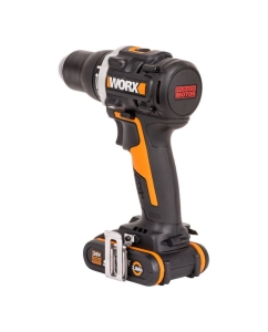 Купить Аккумуляторная бесщёточная дрель-шуруповерт WORX 20В, 60Нм, бесщеточная, 2Ач х2, ЗУ, кейс WX102  в E-mobi
