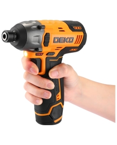 Купить Винтоверт аккумуляторный ударный DEKO DKIS12FU-Li, 12В, 1x2.0Ач 085-1110  в E-mobi