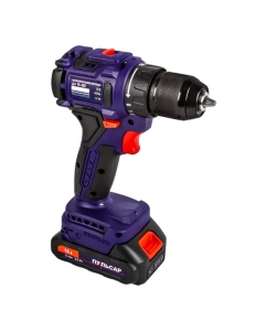 Купить Аккумуляторная безударная дрель ПУЛЬСАР ДА 18-45Б 18 В, 45 Hm, Li-on, BL-мотор, 2,0 Ah, 2 аккумулятора, кейс 916-974  в E-mobi