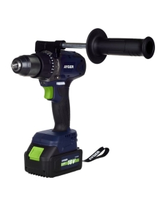 Купить Аккумуляторный бесщеточный шуруповерт AYGER с двумя аккумуляторами 4Ah AP18BL4  в E-mobi