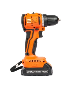 Купить Дрель аккумуляторная Спец БДА-12-Б, (бесщеточный двигатель) 3Д логотип, нов.дизайн, 12В,2аккум 2,0Ач, Ли-Ион, 0-450/0-1450об/мин,30Нм,реверс,регулир.момента, подсветка, зарядка 2 СПЕЦ-4121  в E-mobi