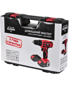Купить Аккумуляторная дрель Elitech Домашний Мастер ДА 122сл 202413  в E-mobi