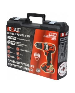 Купить Аккумуляторная дрель BRAIT BCDI20-2PUMBL PRO 21.01.204.101  в E-mobi