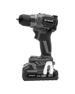 Купить Дрель-шуруповерт аккумуляторная бесщеточная Ставр 18В UNI-M, максимальный крутящий момент 50Нм, Stavr SDD 18BL-2К, 9020100433  в E-mobi