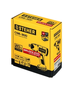 Купить Бесщеточный винтоверт STEHER 20В, без АКБ CSB-300  в E-mobi