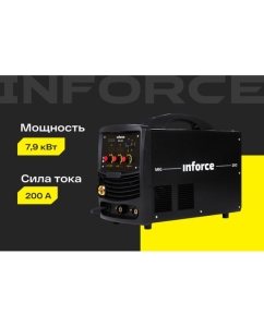 Купить Сварочный полуавтомат-инвертор (200 A; EURO; ПВ 75%) Inforce MIG-200 04-08-03  в E-mobi