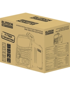 Купить Инверторный сварочный аппарат Elitech HD WM 300 SYN LCD Pulse 204474  в E-mobi