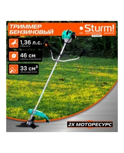 Купить Бензотриммер 43 см3, диск/леска Sturm BT9143BL  в E-mobi