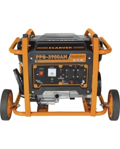 Купить Генератор CARVER PPG- 3900АM бензин LT-170F, 2,8/3,0 кВт, 220В, бак 15 л, колеса 01.020.00027  в E-mobi
