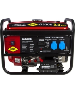 Купить Бензиновый генератор DDE G330E 1ф 3,0/3,3 кВт бак 15 л двигатель 7 лc эл. старт 792-551  в E-mobi