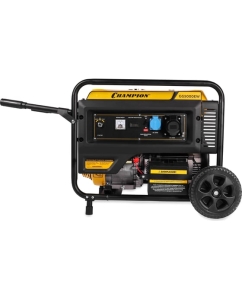 Купить Генератор Champion GG5000EW (5/5,5кВт OHV 15лс 25л 81кг эл.старт колеса)  в E-mobi
