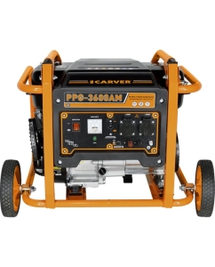 Купить Генератор CARVER PPG- 3600АM бензин LT-168F-1, 2,5/2,8 кВт, 220В, бак 15 л, колеса 01.020.00026  в E-mobi