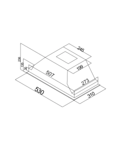 Купить Вытяжка встраиваемая Beko HNU51311S серебристый  в E-mobi