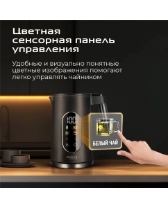 Купить Чайник электрический RED SOLUTION AM108D 1.7 л черный  в E-mobi