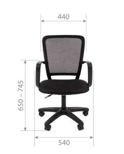 Купить Компьютерное кресло Chairman 698 черный  в E-mobi