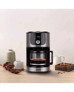 Купить Кофемашина автоматическая Kitfort КТ-782 черный  в E-mobi