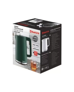 Купить Чайник электрический SAKURA SA-2174GR 1.7 л зеленый  в E-mobi