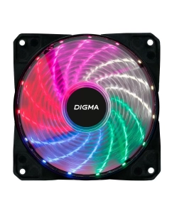 Купить Вентилятор Digma DFAN-FRGB2 3-pin, 4-pinMolex24dB, 160gr, LED, Ret  в E-mobi