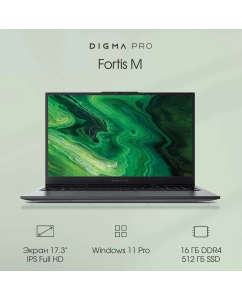 Купить Ноутбук DIGMA Pro Fortis M серый (DN17P3-ADXW03) в E-mobi